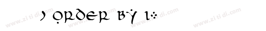 莫大毛筆) ORDER BY 1字体转换